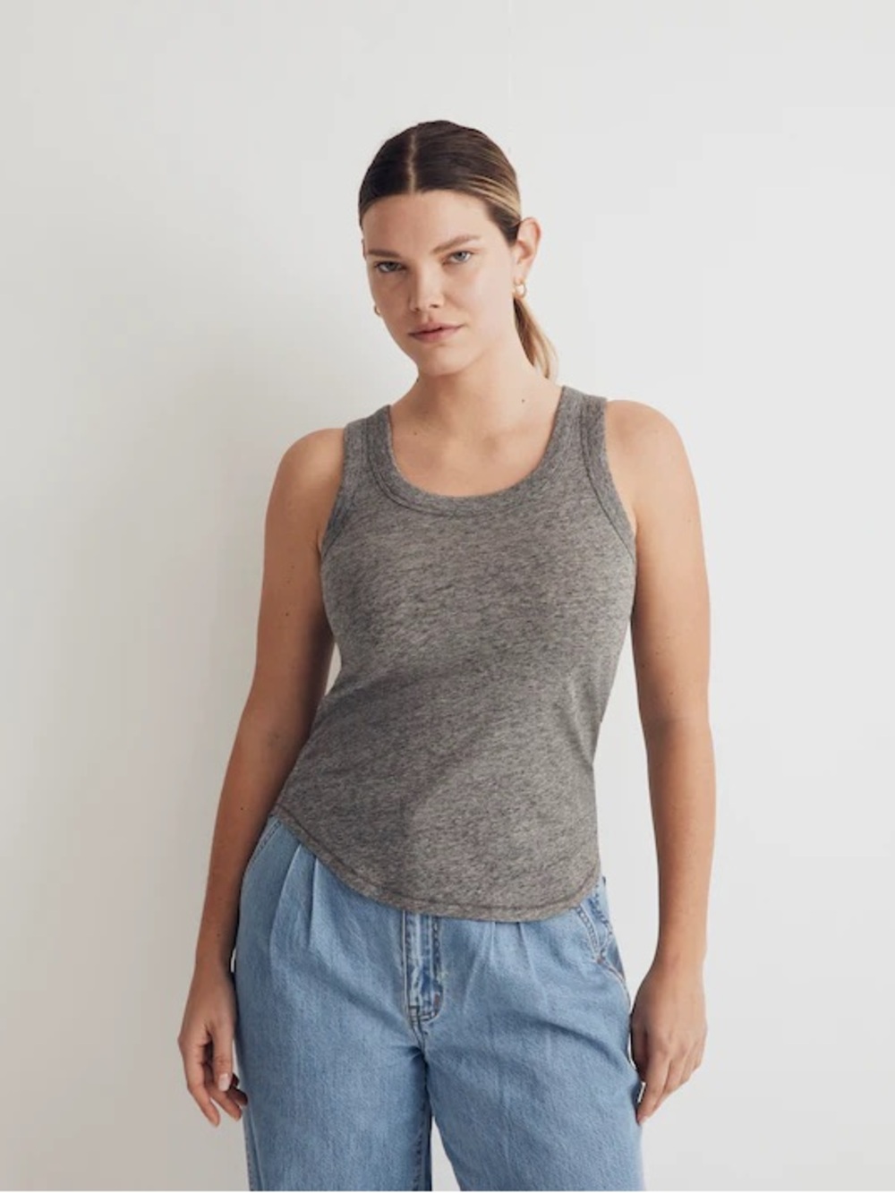 Madewell Whisper Cotton Scoopneck Tank Top